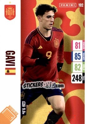 Sticker Gavi - England 2024 Tournament Edition. Adrenalyn XL
 n. 192 - Panini