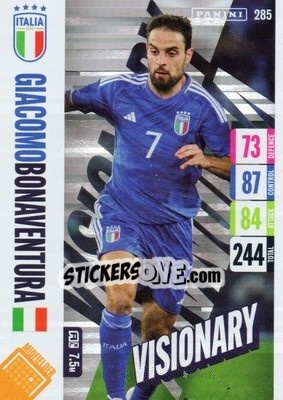 Sticker Giacomo Bonaventura - England 2024 Tournament Edition. Adrenalyn XL
 n. 285 - Panini