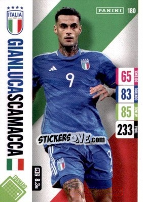 Sticker Gianluca Scamacca - England 2024 Tournament Edition. Adrenalyn XL
 n. 180 - Panini
