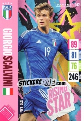 Sticker Giorgio Scalvini - England 2024 Tournament Edition. Adrenalyn XL
 n. 242 - Panini