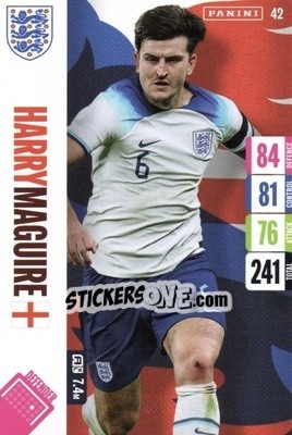Sticker Harry Maguire - England 2024 Tournament Edition. Adrenalyn XL
 n. 42 - Panini