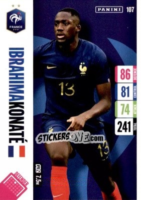 Sticker Ibrahima Konate - England 2024 Tournament Edition. Adrenalyn XL
 n. 107 - Panini