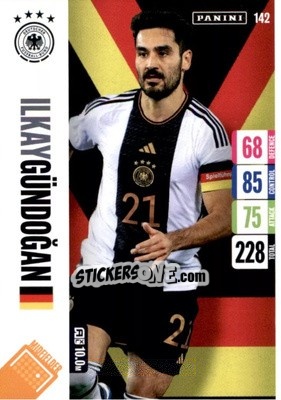 Sticker Ilkay Gündoğan - England 2024 Tournament Edition. Adrenalyn XL
 n. 142 - Panini