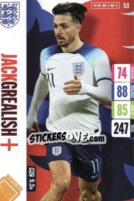 Sticker Jack Grealish - England 2024 Tournament Edition. Adrenalyn XL
 n. 53 - Panini