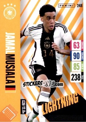 Sticker Jamal Musiala - England 2024 Tournament Edition. Adrenalyn XL
 n. 248 - Panini