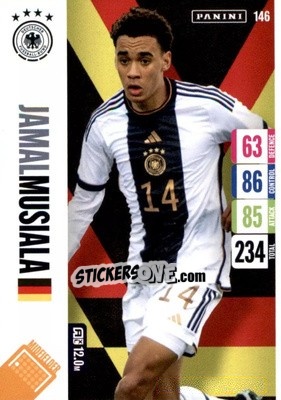 Sticker Jamal Musiala - England 2024 Tournament Edition. Adrenalyn XL
 n. 146 - Panini