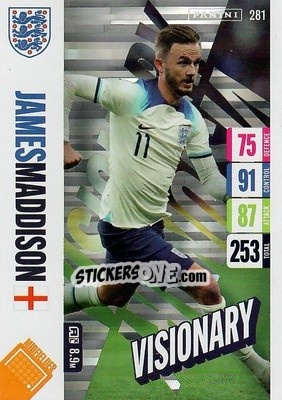 Sticker James Maddison - England 2024 Tournament Edition. Adrenalyn XL
 n. 281 - Panini
