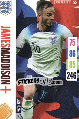 Sticker James Maddison - England 2024 Tournament Edition. Adrenalyn XL
 n. 55 - Panini