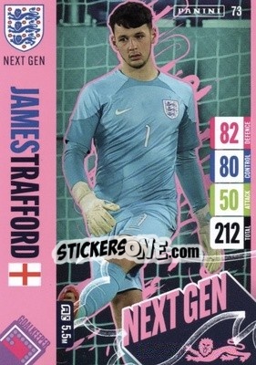 Sticker James Trafford - England 2024 Tournament Edition. Adrenalyn XL
 n. 73 - Panini