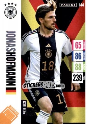 Sticker Jonas Hofmann - England 2024 Tournament Edition. Adrenalyn XL
 n. 144 - Panini