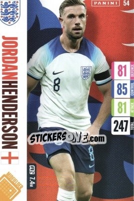 Sticker Jordan Henderson - England 2024 Tournament Edition. Adrenalyn XL
 n. 54 - Panini