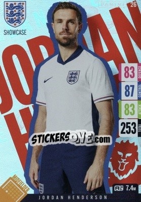 Sticker Jordan Henderson - England 2024 Tournament Edition. Adrenalyn XL
 n. 26 - Panini