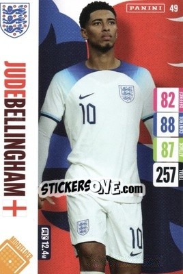 Sticker Jude Bellingham - England 2024 Tournament Edition. Adrenalyn XL
 n. 49 - Panini