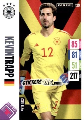 Sticker Kevin Trapp - England 2024 Tournament Edition. Adrenalyn XL
 n. 129 - Panini