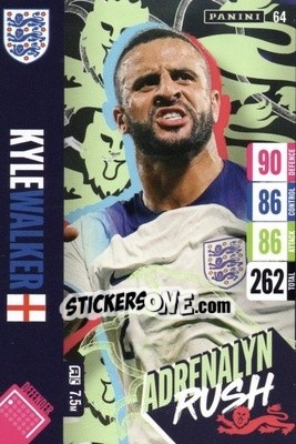 Sticker Kyle Walker - England 2024 Tournament Edition. Adrenalyn XL
 n. 64 - Panini