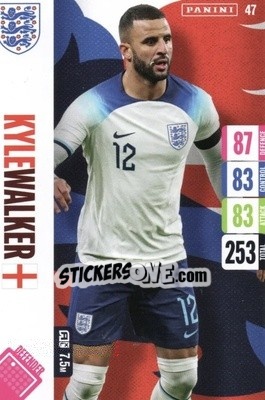 Sticker Kyle Walker - England 2024 Tournament Edition. Adrenalyn XL
 n. 47 - Panini