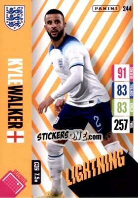 Sticker Kyle Walker - England 2024 Tournament Edition. Adrenalyn XL
 n. 244 - Panini