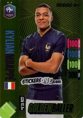 Sticker Kylian Mbappé - England 2024 Tournament Edition. Adrenalyn XL
 n. 6 - Panini