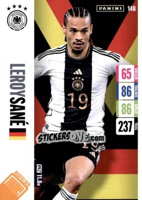 Sticker Leroy Sané - England 2024 Tournament Edition. Adrenalyn XL
 n. 148 - Panini