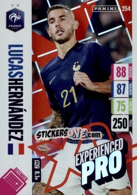 Sticker Lucas Hernandez - England 2024 Tournament Edition. Adrenalyn XL
 n. 254 - Panini