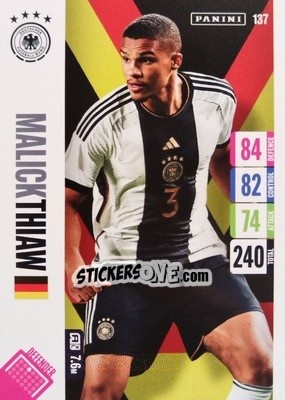 Sticker Malick Thiaw - England 2024 Tournament Edition. Adrenalyn XL
 n. 137 - Panini
