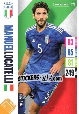 Sticker Manuel Locatelli - England 2024 Tournament Edition. Adrenalyn XL
 n. 171 - Panini
