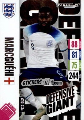 Sticker Marc Guehi - England 2024 Tournament Edition. Adrenalyn XL
 n. 217 - Panini
