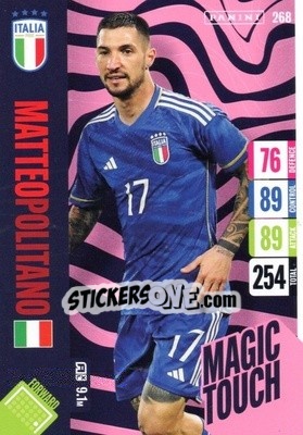 Sticker Matteo Politano - England 2024 Tournament Edition. Adrenalyn XL
 n. 268 - Panini