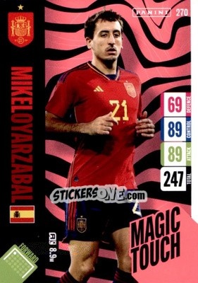 Cromo Mikel Oyarzabal - England 2024 Tournament Edition. Adrenalyn XL
 n. 270 - Panini