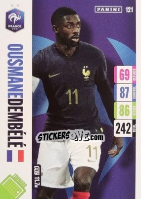 Sticker Ousmane Dembele - England 2024 Tournament Edition. Adrenalyn XL
 n. 121 - Panini