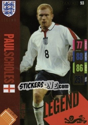 Sticker Paul Scholes - England 2024 Tournament Edition. Adrenalyn XL
 n. 93 - Panini
