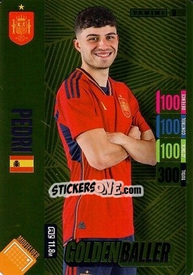 Sticker Pedri - England 2024 Tournament Edition. Adrenalyn XL
 n. 9 - Panini