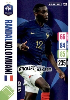 Sticker Randal Kolo Muani - England 2024 Tournament Edition. Adrenalyn XL
 n. 124 - Panini
