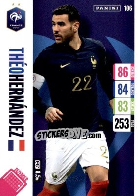 Sticker Theo Hernandez - England 2024 Tournament Edition. Adrenalyn XL
 n. 106 - Panini