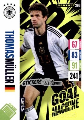 Sticker Thomas Müller - England 2024 Tournament Edition. Adrenalyn XL
 n. 293 - Panini