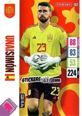 Sticker Unai Simon - England 2024 Tournament Edition. Adrenalyn XL
 n. 182 - Panini