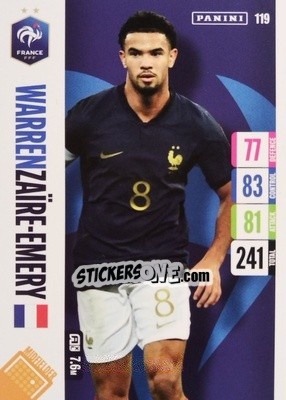 Sticker Warren Zaire-Emery - England 2024 Tournament Edition. Adrenalyn XL
 n. 119 - Panini