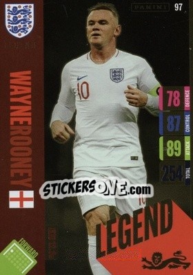 Sticker Wayne Rooney - England 2024 Tournament Edition. Adrenalyn XL
 n. 97 - Panini