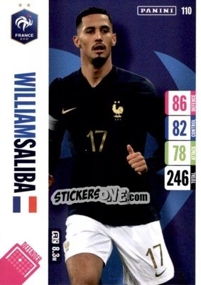 Sticker William Saliba - England 2024 Tournament Edition. Adrenalyn XL
 n. 110 - Panini