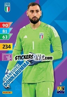 Sticker Gianluigi Donnarumma - Azzurri 2024. Adrenalyn XL
 n. 1 - Panini