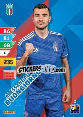 Sticker Alessandro Buongiorno - Azzurri 2024. Adrenalyn XL
 n. 6 - Panini