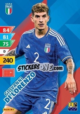 Sticker Giovanni Di Lorenzo - Azzurri 2024. Adrenalyn XL
 n. 10 - Panini