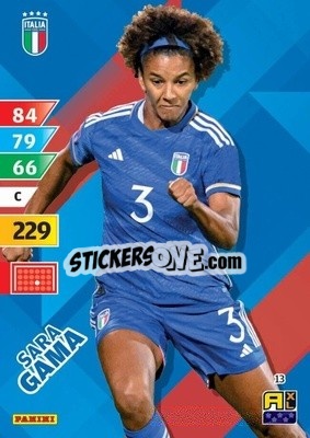 Sticker Sara Gama - Azzurri 2024. Adrenalyn XL
 n. 13 - Panini
