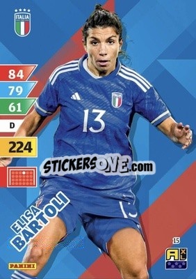 Sticker Elisa Bartoli - Azzurri 2024. Adrenalyn XL
 n. 15 - Panini