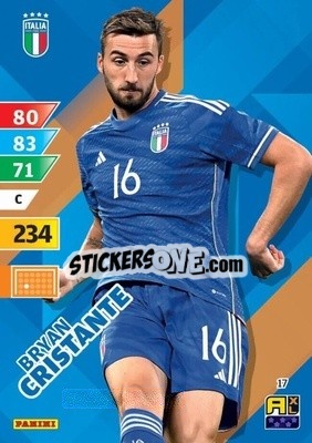 Sticker Bryan Cristante - Azzurri 2024. Adrenalyn XL
 n. 17 - Panini