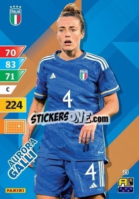 Cromo Aurora Galli - Azzurri 2024. Adrenalyn XL
 n. 23 - Panini