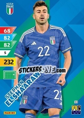 Sticker Stephan El Shaarawi - Azzurri 2024. Adrenalyn XL
 n. 33 - Panini