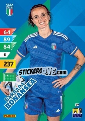 Sticker Barbara Bonansea - Azzurri 2024. Adrenalyn XL
 n. 39 - Panini