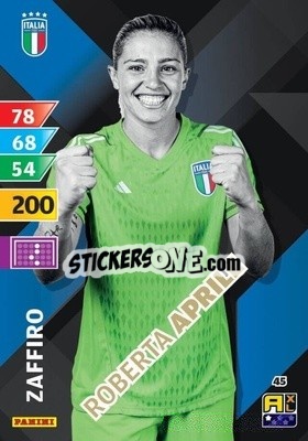 Cromo Roberta Aprile - Azzurri 2024. Adrenalyn XL
 n. 45 - Panini