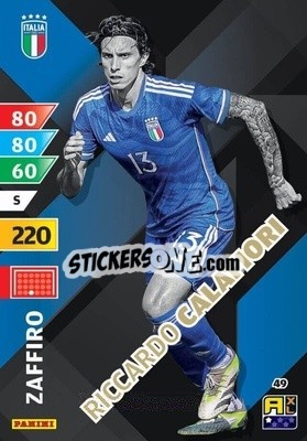 Sticker Riccardo Calafiori - Azzurri 2024. Adrenalyn XL
 n. 49 - Panini